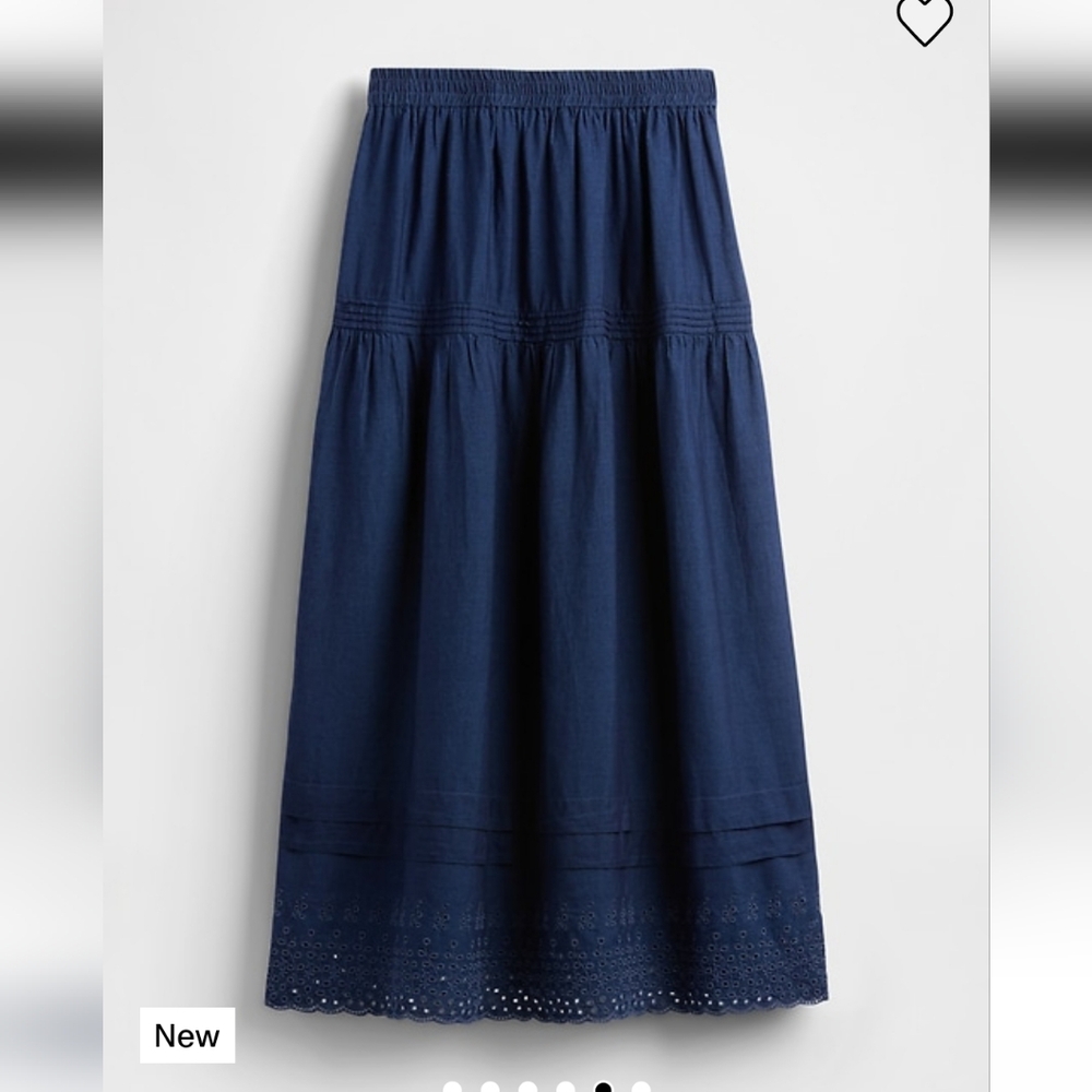 Gap X Doen Eyelet Midi Skirt
